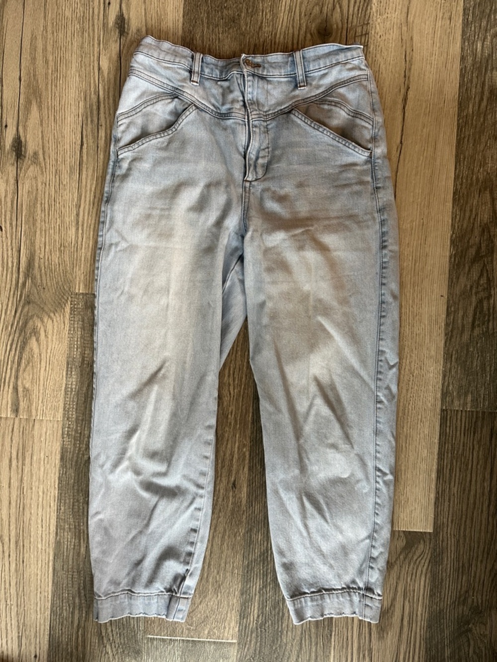 Madewell Light Wash Blue Boyfriend Jeans